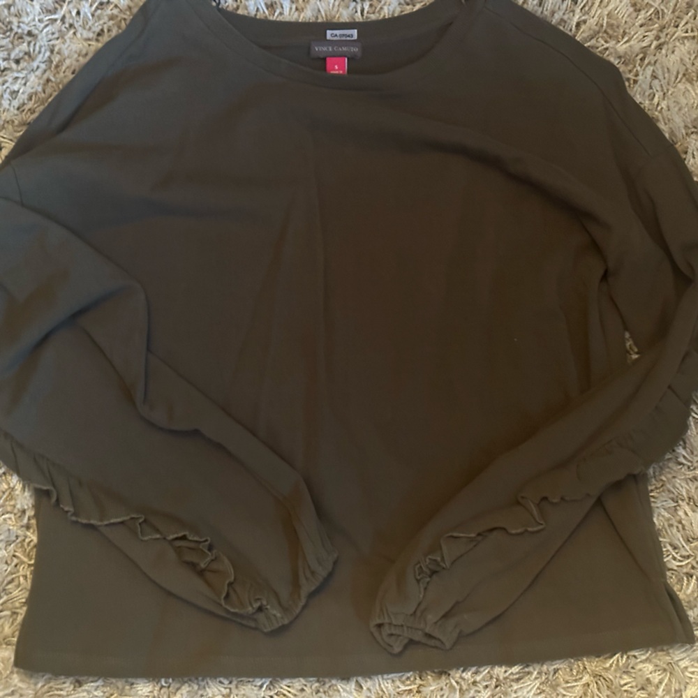 Vince Camuto ruffle sweater.